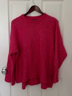Dunnes Women's Bright Pink Crewneck Sweater